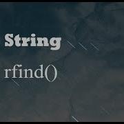 Python String Rfind