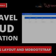 2 Adding Layout And MDBootstrap Laravel CRUD Operation