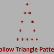 Write A Program To Print Hollow Triangle Pyramid Star Pattern