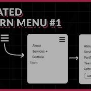 Animated Modern Menu 1 Elementor GSAP Tutorial Template Available