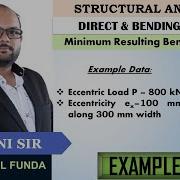 EX 01 STRESS CALCULATION RECTANGULAR SECTION ECCENTRIC LOADING