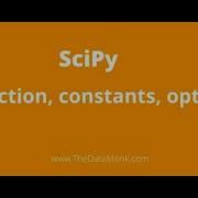 Introduction To Scipy In Python Part 1 Scipy Tutorial Crack Data Science Interview The Data Monk