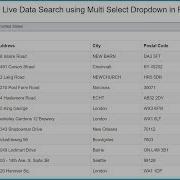 Ajax Live Data Search Using Multi Select Dropdown In PHP