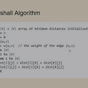 CP2 Topic 9 Video 4 Floyd Warshall
