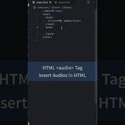 Insert Audios In HTML Audio Tag HTML Tutorial For Beginners Html