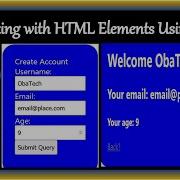 PHP Tutorials Interacting With HTML Elements Using PHP