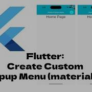 Flutter Create Custom Popup Menu Material Ui