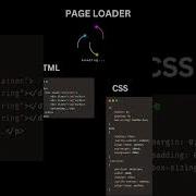 Page Loader Html Css CSS Page Loader Animation Web Development Tutorial Cyber Tech