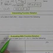 Interpret Function Notation