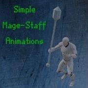 Simple Mage Staff Animations