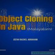 Object Cloning In Java Malayalam
