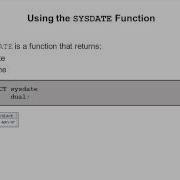 Oracle SQL Video Tutorial 18 Working With DATE Functions