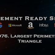 Largest Perimeter Triangle Leetcode 976 Java DLC