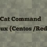 Linux Cat Command With Examples Centos Redhat 6