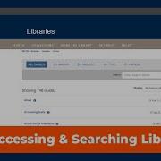 Accessing Searching LibGuides WCSU Library Tutorials