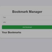 Frontend Projects Build A Bookmark Manager App With HTML CSS JavaScript Learn Fast