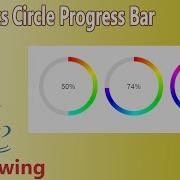 Java Swing Gradients Circle Progress Bar