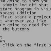 VB 2008 Logoff Shutdown Restart Application Tutorial