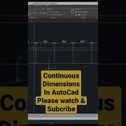 Continues Dimension In AutoCad