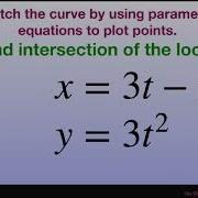 Sketch The Curve And Find Intersection Of Loop For Parametric Equations X 3t T 3 Y 3t 2
