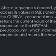 Sequences In Oracle