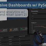 Dashboard Frontend With PyScript Altair MDBootstrap Part 2