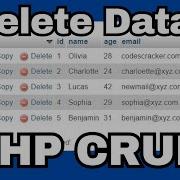 How To Delete Data In A Database With PHP And MySQL