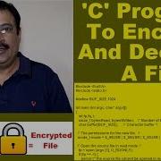C Program To Encrypt And Decrypt A File