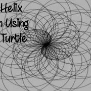 Python Program To Draw Spiral Helix Pattern Using Turtle Programming