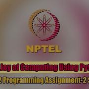 The Joy Of Computing Using Python Week 2 Programming Assignment 2 Solution