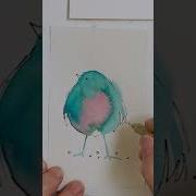 How To Paint A Bird In A Minute Part 1 Realtime Watercolor Demo Paintabirdaday Realtime Shorts