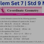 Problem Set 7 L 7 Co Ordinate Geometry 9th Math II Std 9 Geometry