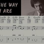 JUST THE WAY YOU ARE BILLY JOEL Complete Acoustic Guitar Tutorial Sheet Music TAB
