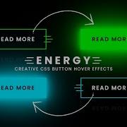 CSS Energy Button Hover Effects Neon Light Animation Effects On Hover