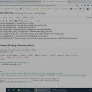 13 2 Creating DF Using A Dictionary Object