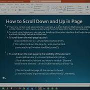 Scroll Down And Up In Page In Selenium JavaScriptExecutor In Selenium