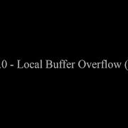 R 3 5 0 Local Buffer Overflow SEH