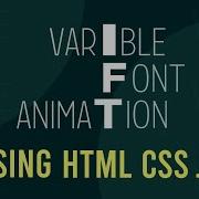 Loading Animation Using Variable Font Splitting JS