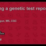 Reading A Genetic Test Report
