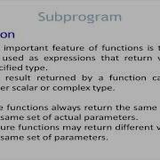 Subprogram