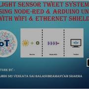 Light Sensor Tweet System Using Node RED Arduino UNO With WiFi Ethernet Shield