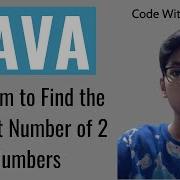 Program To Find The Biggest Number Of 2 Numbers Java Tutorial