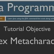 Learn Java Programming Regex Metacharacters Tutorial