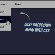 Easy Dropdown Menu With HTML CSS