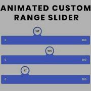 Custom Animated Range Slider Using HTML5 CSS3 JQuery Tutorial In Hindi JavaScript Project