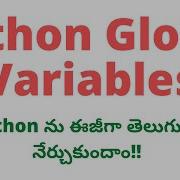 6 Python Global Variables In Telugu Python Global Variables Python In Telugu Python Variables