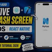 How To Add Native Splash Screen In IOS React Native Xcode Tutorial 2026
