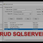 C How To Insert Update Delete CRUD SQLSERVER With ListView Winform