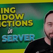 Tuning Window Functions In SQL Server