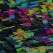 Houdini Animation Rainbow Block Slices 4K